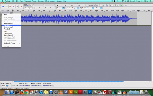 Audacity Menu Audacity Menu